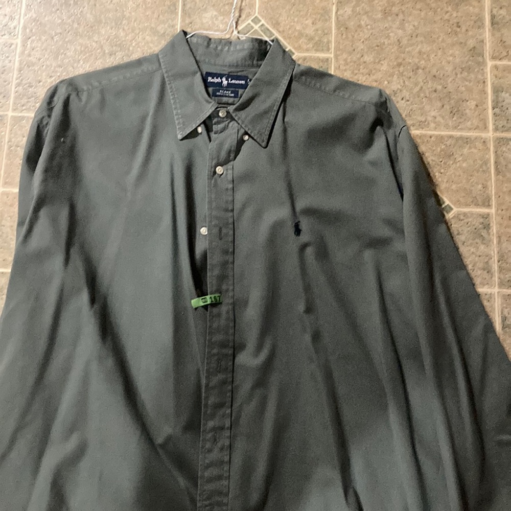 Mens Ralph Lauren button down xxl hunter green